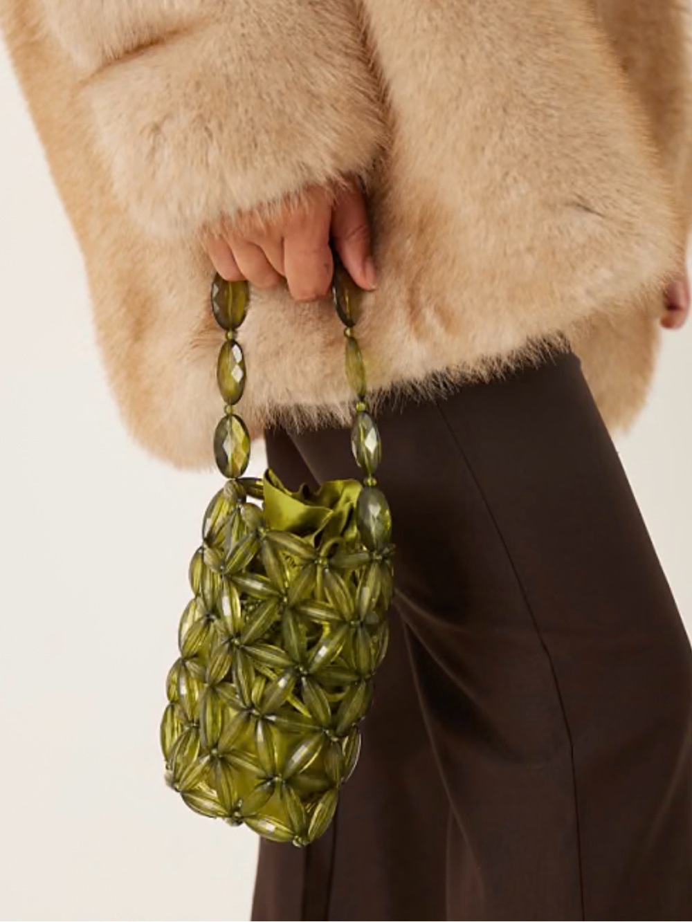 ASOS Beaded Bucket Clutch Purse
